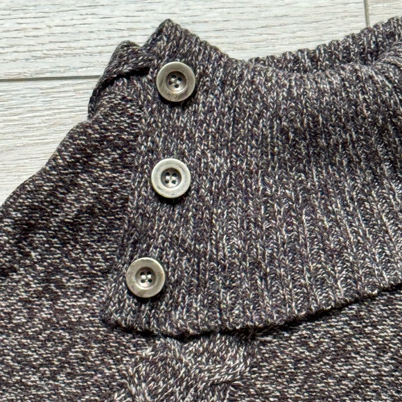 Karen Scott Sweater Womens L/XLP gray Acrylic Knit Cape Poncho Split Neck - Picture 4 of 5